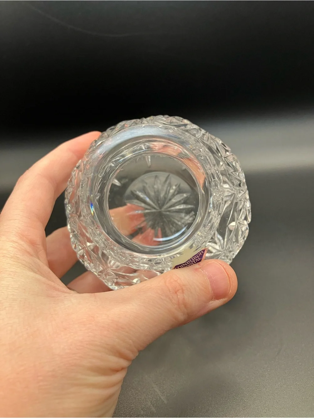 Edinburgh Crystal Small Posy Cut Glass Vase